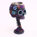 Skeleton Wine Glass - Retro Personalized Ghost Head Goblet