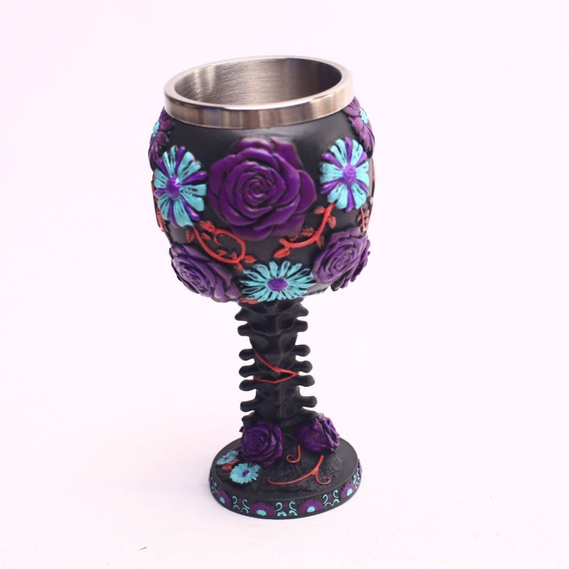 Skeleton Wine Glass - Retro Personalized Ghost Head Goblet